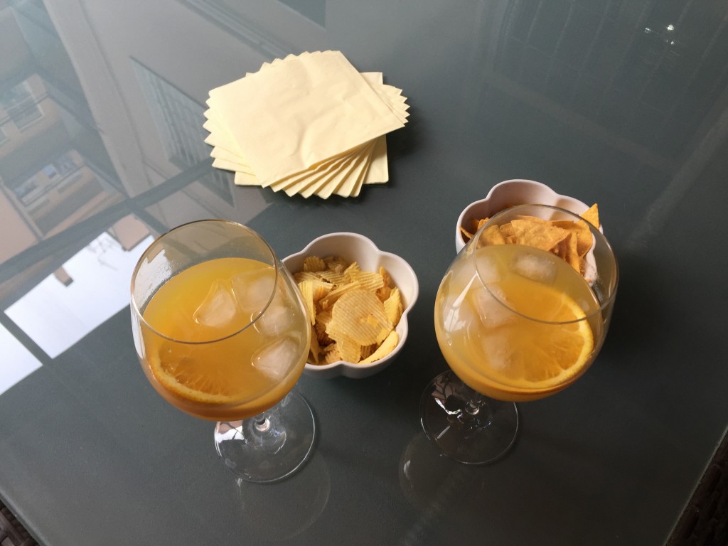 martini con succo di arancia.