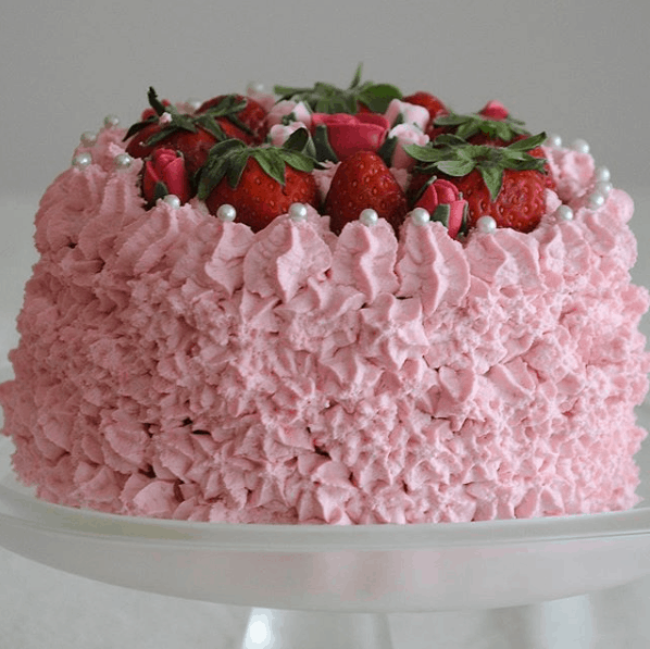 pink layer cake