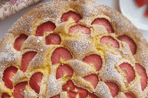 torta soffice alle fragole