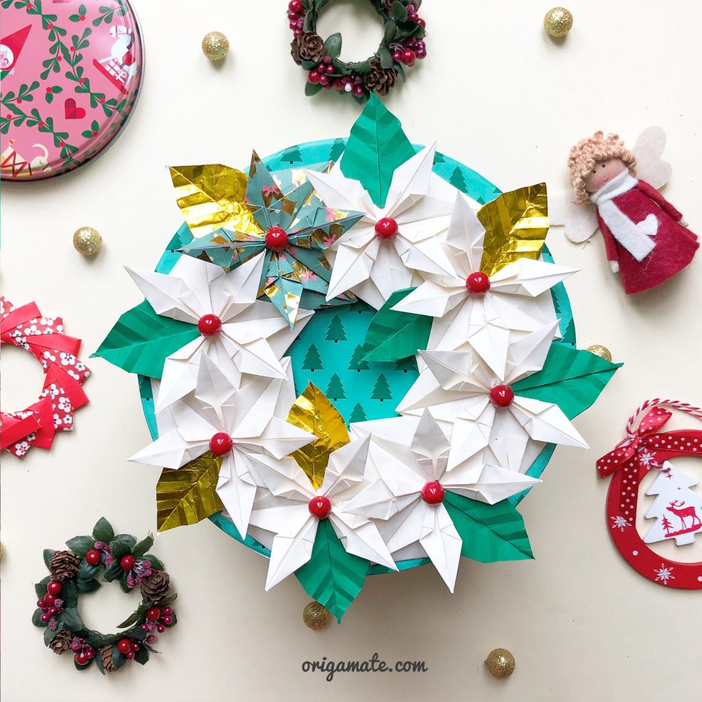 tutorial-centrotavola-natalizio-origami