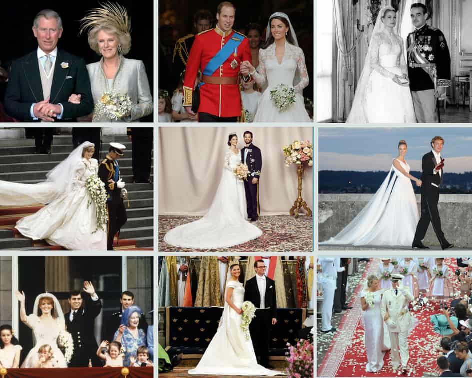 royal wedding collage