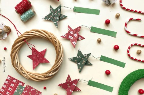 Segnaposto di Natale con gli Origami