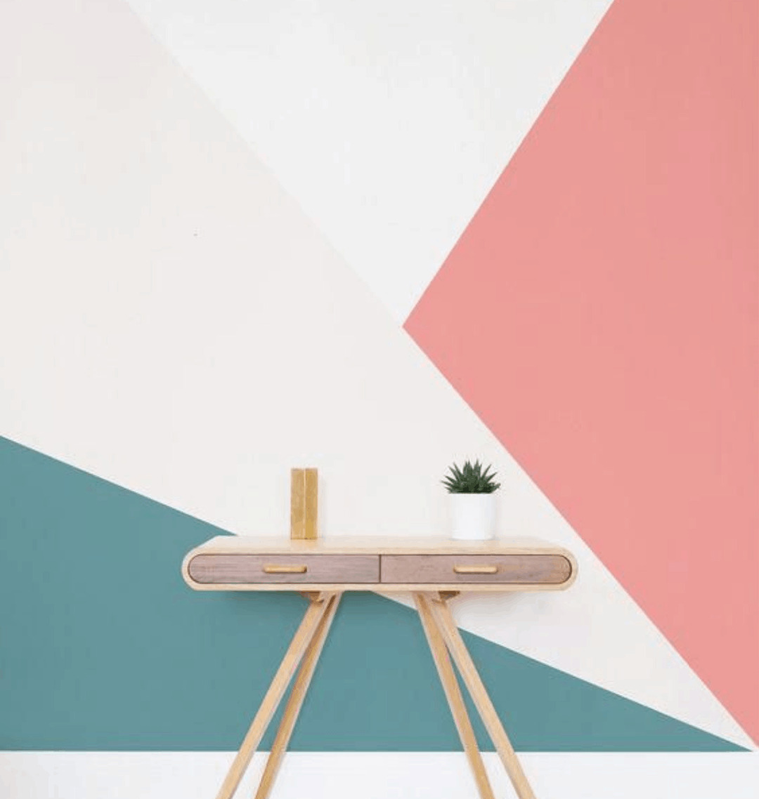 Pareti con disegni geometrici