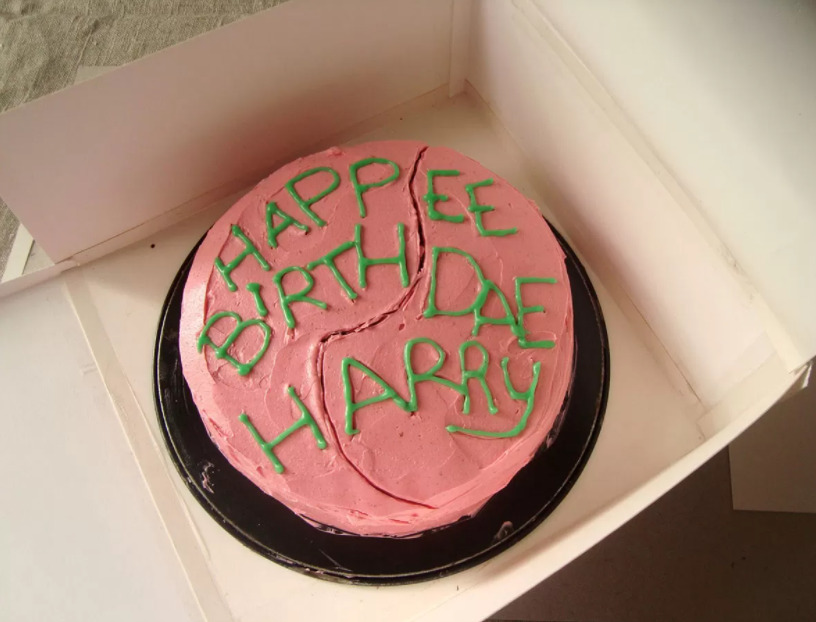 torta festa a tema harry potter