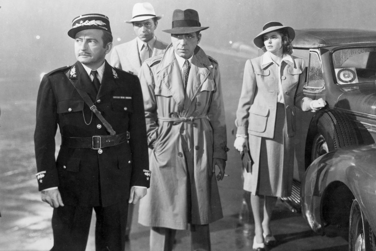 Humphrey Bogart in Casablanca trench