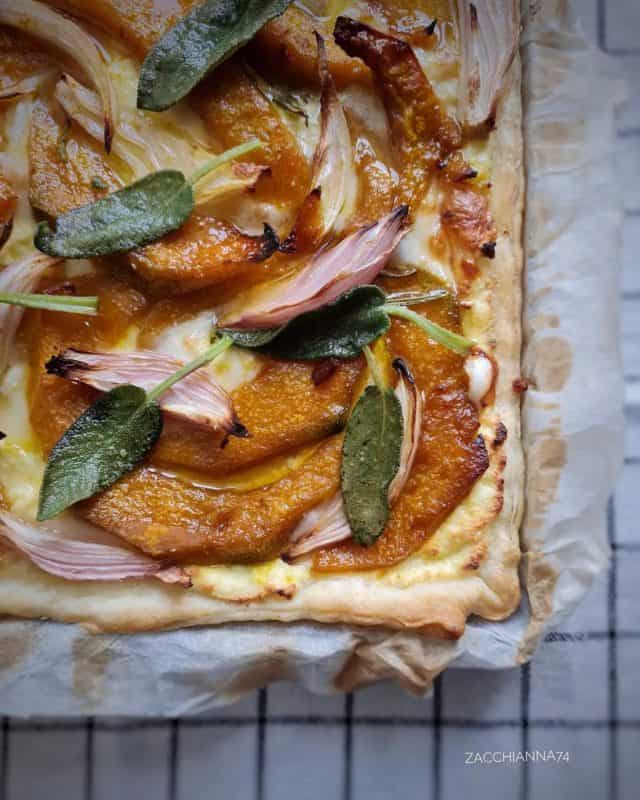 Torta salata zucca e taleggio