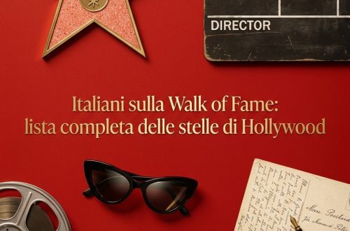 Stella sulla Hollywood Walk of Fame con film e cinepresa.